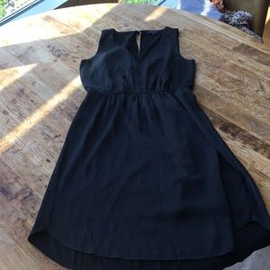 Madewell black silk dress